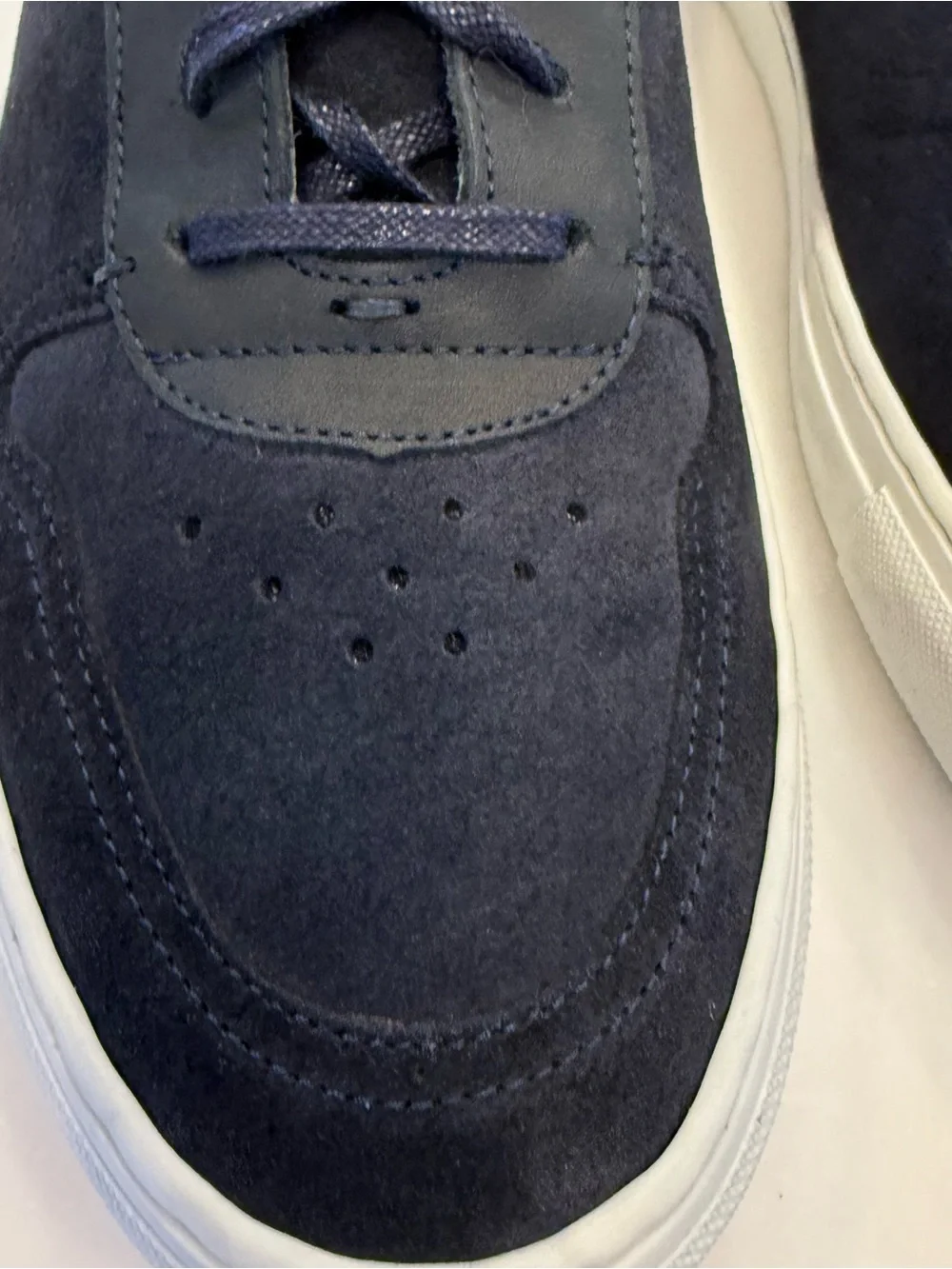 Ted Baker Men’s Dark Blue Retro Sneakers White Rubber Soles Sz US 11.5 EU 44.5